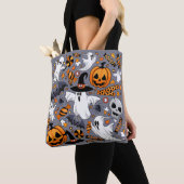 Ghosts Spooky en griezelige Schattigee Monsters Tote Bag (Dichtbij)