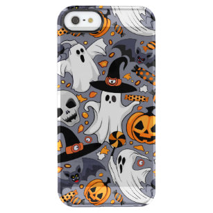 Ghosts Spooky en griezelige Schattigee Monsters Doorzichtig iPhone SE/5/5s Hoesje