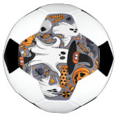 Ghosts Spooky en griezelige Schattigee Monsters Voetbal (Gedraaid)