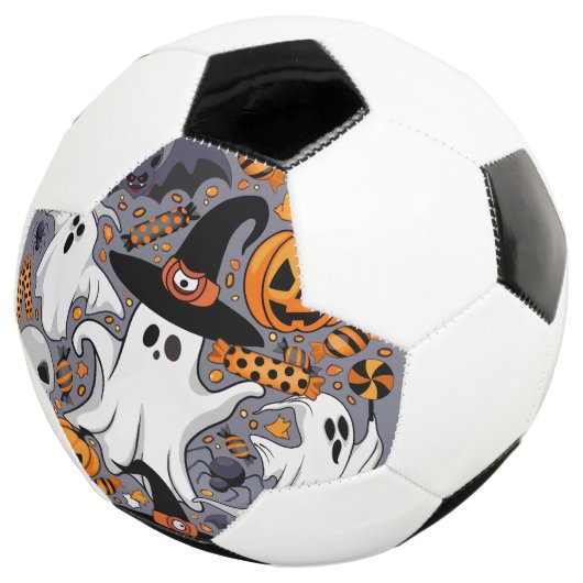 Ghosts Spooky en griezelige Schattigee Monsters Voetbal (Drie kwart)