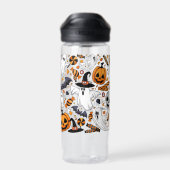 Ghosts Spooky en griezelige Schattigee Monsters Waterfles (Achterkant)