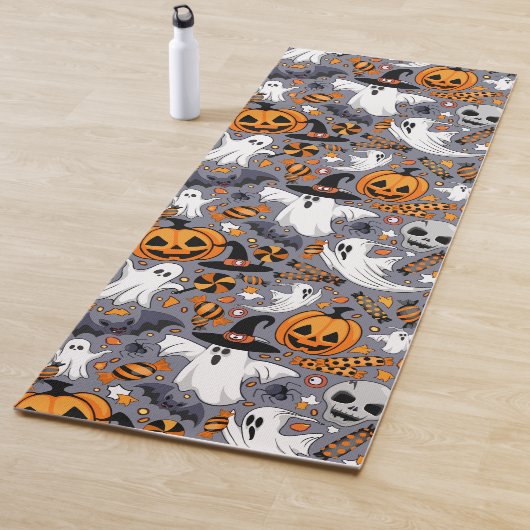 Ghosts Spooky en griezelige Schattigee Monsters Yogamat (In situ)