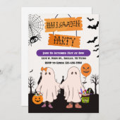 Ghosts Trick voor het behandelen van Halloween Par Kaart (Voorkant / Achterkant)