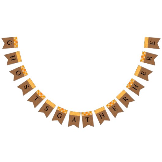 Ghosts verzamelen hier Halloween Party Bunting Ban Vlaggetjes (Alle)