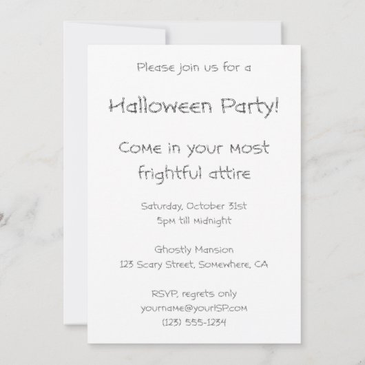 Ghosts vliegen rond een kerktoren Halloween Kaart (Achterkant)