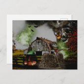 *~* Ghosts waarnemen Scary Trees HALLOWEEN Briefka Briefkaart (Voorkant / Achterkant)