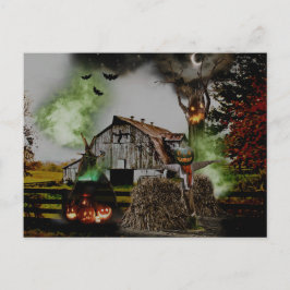 *~* Ghosts waarnemen Scary Trees HALLOWEEN Briefka Briefkaart