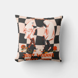 Ghosts willen gewoon Fun Halloween hebben Kussen