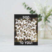 GHOSTS ZEGGEN BOO! BRIEFKAART (Staand voorkant)