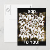 GHOSTS ZEGGEN BOO! BRIEFKAART (Voorkant / Achterkant)