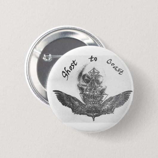 ghostship ronde button 5,7 cm (Voorkant /achterkant)