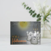 Ghosty Halloween Briefkaart (Staand voorkant)