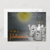 Ghosty Halloween Briefkaart (Voorkant / Achterkant)