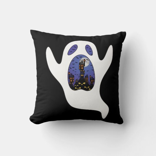 Ghosty Halloween Kussen (Voorkant)