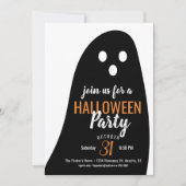 Ghosty Halloween Party Kaart (Voorkant)