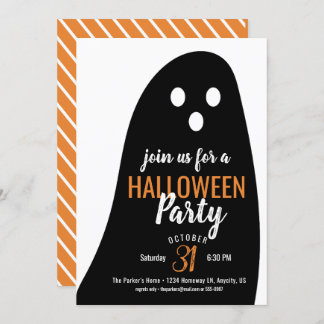 Ghosty Halloween Party Kaart