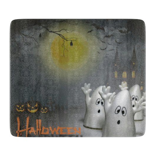 Ghosty Halloween Snijplank (Voorkant)