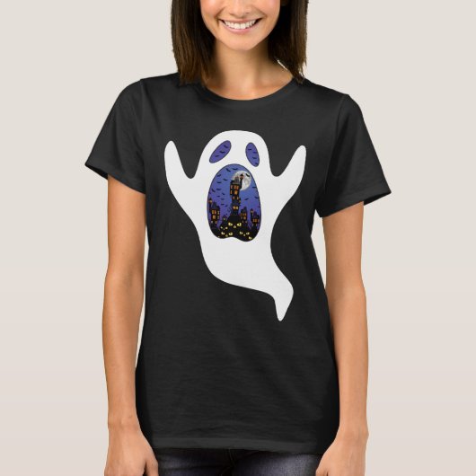 Ghosty Halloween T-shirt (Voorkant)