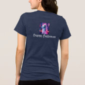Ghosty Wave & Urban Lights  Tri-Blend Shirt (Achterkant)