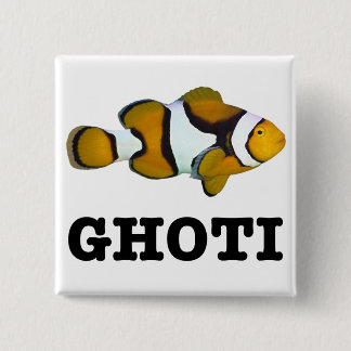 GHOTI-toets Vierkante Button 5,1 Cm