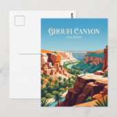 Ghouficanyon Algerije Briefkaart (Voorkant / Achterkant)