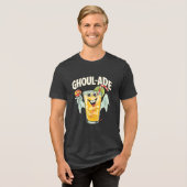 Ghoul-ade Spooky Beverage Humor Halloween Drink Tri-Blend Shirt (Voorkant volledig)
