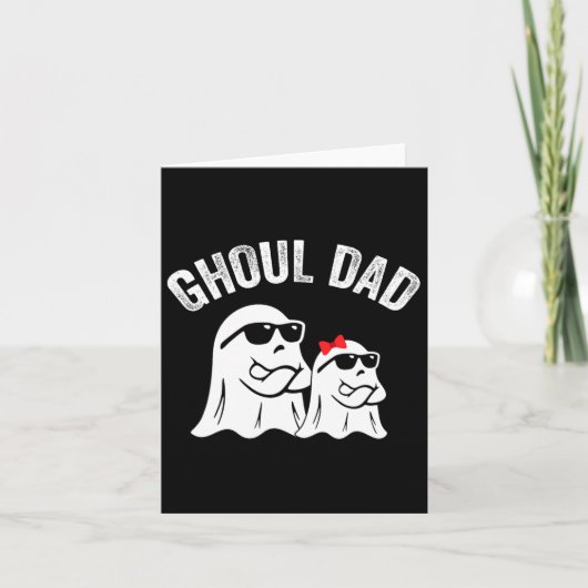 Ghoul Dad Funny Halloween Daddy Ghost  Kaart (Voorkant)