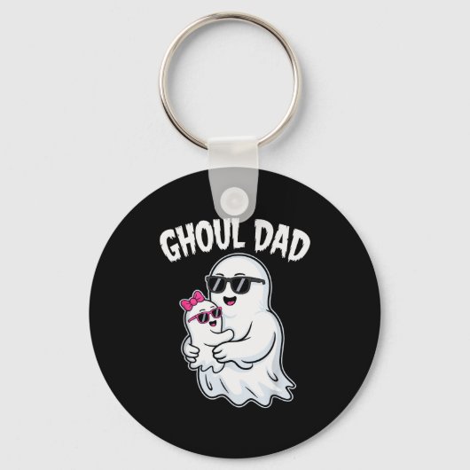 Ghoul Dad Shirt Men Daddy Soky Halloween Ghost Cos Sleutelhanger (Voorkant)