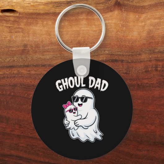 Ghoul Dad Shirt Men Daddy Soky Halloween Ghost Cos Sleutelhanger (Voorkant)