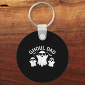 Ghoul Dad Vintage Daddy Ghost Funny Halloween  Sleutelhanger (Voorkant)