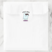 Ghoul Funny Cool Halloween Ghost Pun Ronde Sticker (Tas)