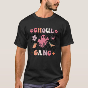 Ghoul Gang Groovy Grappig Boo Geest Pompoen Hallow T-shirt