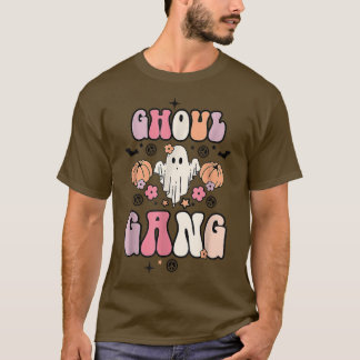 Ghoul Gang Groovy Hey Boo Pumpkin Boo Crew Funny H T-shirt