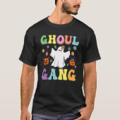 Ghoul Gang Groovy Hey Boo Pumpkin Boo Crew Hallowe T-shirt (Voorkant)