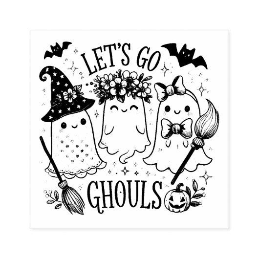 Ghoul Gang in volle bloei Rubberstempel (Afrduk)