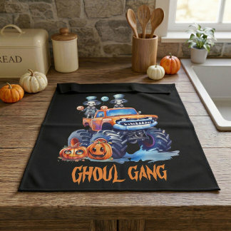 Ghoul Gang Pompoen Patch Keukendoek Theedoek