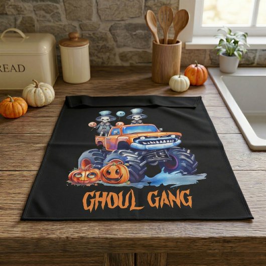 Ghoul Gang Pompoen Patch Keukendoek Theedoek