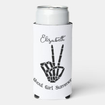 Ghoul Girl Summer Skeleton Vredesteken gepersonali