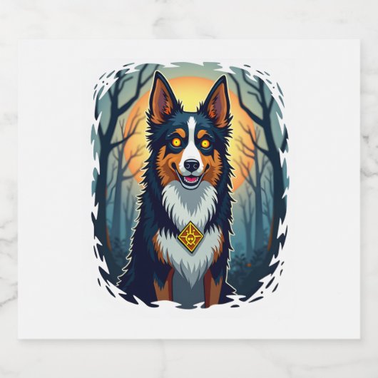 Ghoul Greyhound Dash Sparkling Wijnetiket (Enkel label)