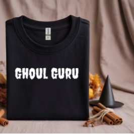 Ghoul Guru witte typografie T-shirt