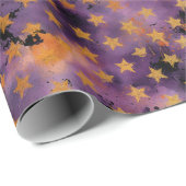 Ghoul Halloween Vintage Pattern  Cadeaupapier (Rol Hoek)