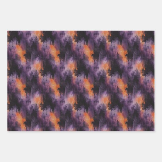 Ghoul Halloween Vintage Pattern  Inpakpapier Vel (Voorkant 2)