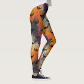 Ghoul Halloween Vintage Pattern  Leggings (Rechts)
