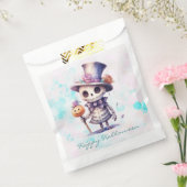 Ghoul in Top Hoed en Bow Stropdas Happy Halloween Bedankzakje (Gezegeld)