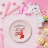 Ghoul met een mooie lach papieren bordje (Feest)