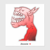 Ghoul met een mooie lach sticker (Vel)