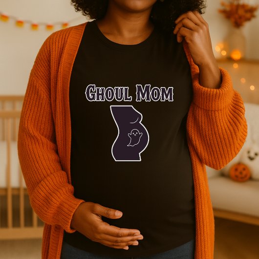 Ghoul Mom Halloween Maternity Spooky Zwangerschap T-shirt