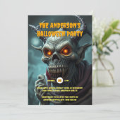 Ghoul monster folklore monster volwassenen Hallowe Kaart (Staand voorkant)