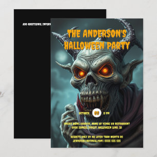 Ghoul monster folklore monster volwassenen Hallowe Kaart