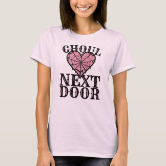Ghoul Next Door Heart Web - Schattigee Spooky Hall T-shirt